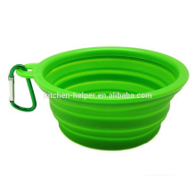 Atacado de viagem portátil resistente ao calor alimentos de grau Silicone colapsável Pet Bowl / Dog Feeder Bowl / colapso Pet Dog Cat Bowl